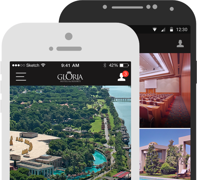 Gloria Hotels & Resorts — iOS & Android UI/UX Design