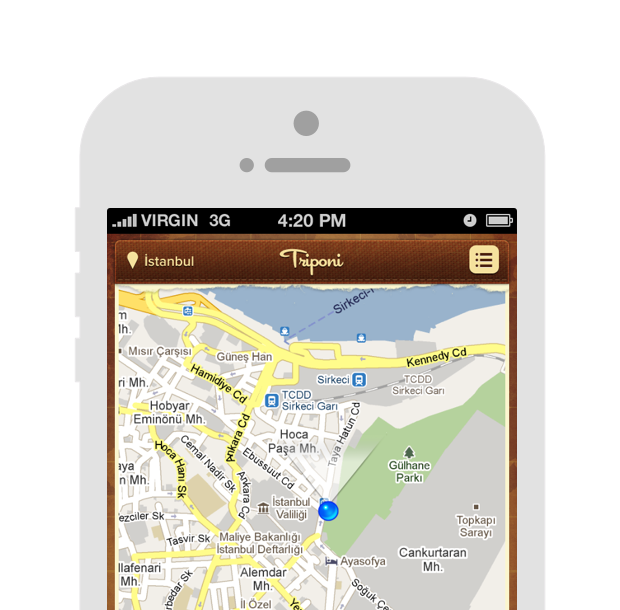 Triponi — iOS UI/UX Design